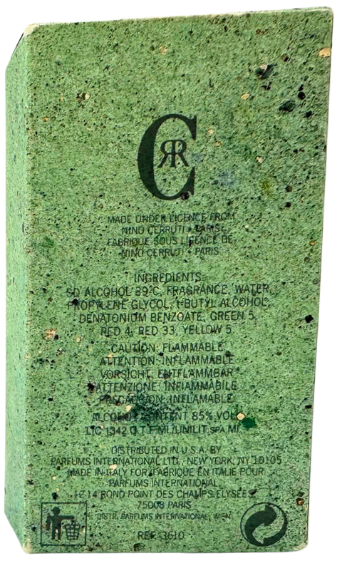 profumo uomo Eau de Toilette Nino Cerruti 1881 vaporisateur Natural Spray 25 ml