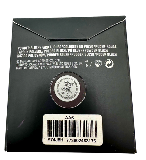 Mac Cosmetics Powder Blush SAUCY MISS Refill