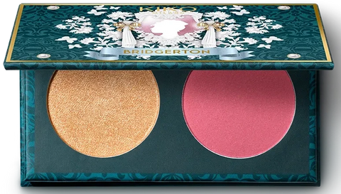 Kiko Milano Bridgerton Bouquet Blush & Highlighter Duo Face Palette 02 Regal Rouge