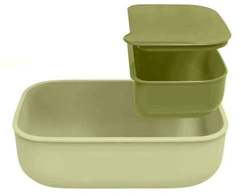 set Guzzini STORE&GO Bio lunch box con contenitore e posate da viaggio