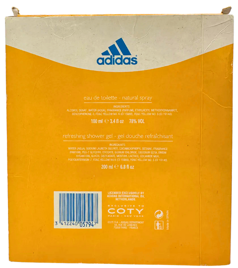 kit Adidas Coty Woman Sport Active Eau de Toilette 100 ml + Refreshing Shower Gel 200 ml