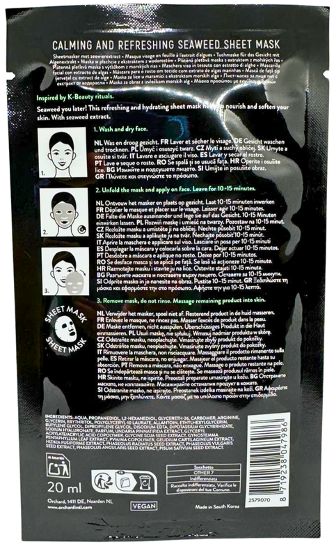 maschera viso tessuto The Beauty Dept. Seaweed You Later! Alghe Calming and Refreshing