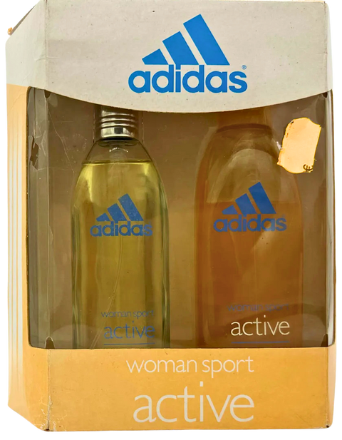 kit Adidas Coty Woman Sport Active Eau de Toilette 100 ml + Refreshing Shower Gel 200 ml