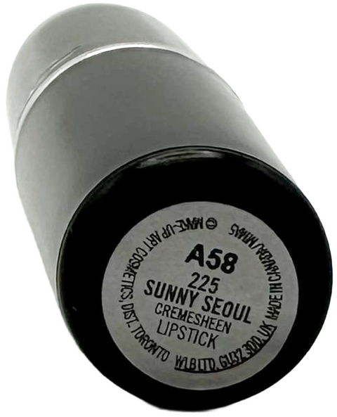 rossetto Mac Cosmetics Cremesheen Lipstick Pearl Collection 225 SUNNY SEOUL