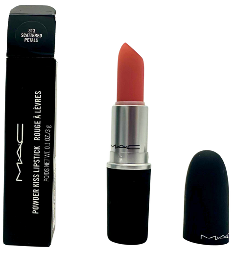 rossetto Mac Cosmetics Powder Kiss Lipstick 313 SCATTERED PETALS