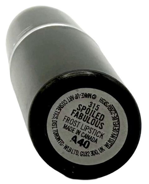rossetto Mac Cosmetics Frost Lipstick 315 SPOILED FABULOUS