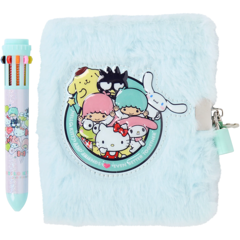 diario con lucchetto Sanrio Hello Kitty and Friends Furry Diary with multicolouring pen