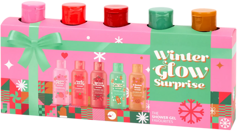 set gel doccia Maxbrands Winter Glow Surprise 5 x 100 ml