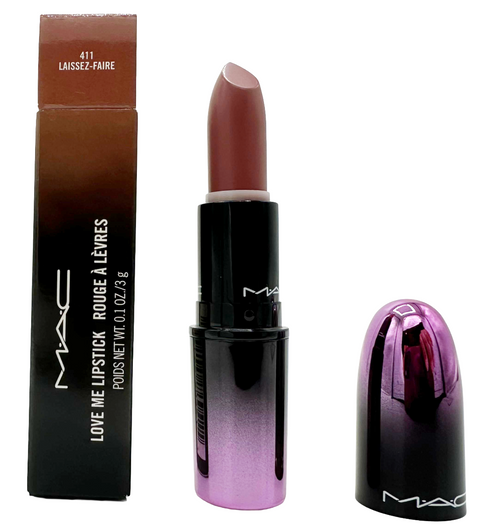 rossetto Mac Cosmetics Love Me Lipstick 411 LAISSEZ-FAIRE