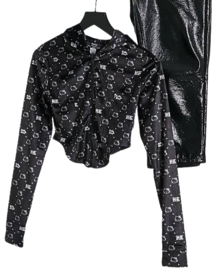 felpa con zip donna Bershka x Sanrio Hello Kitty 6711/326/800 tg. S