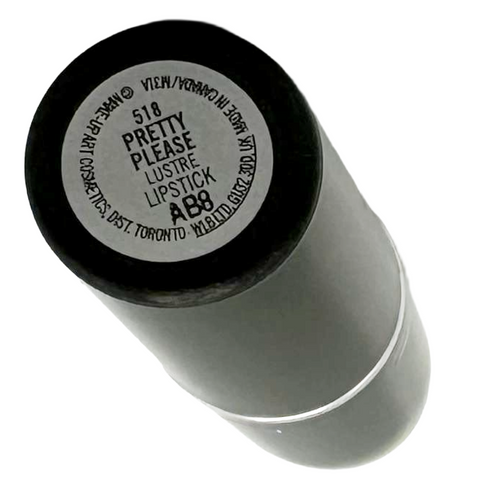 rossetto Mac Cosmetics Lustre Lipstick 518 PRETTY PLEASE