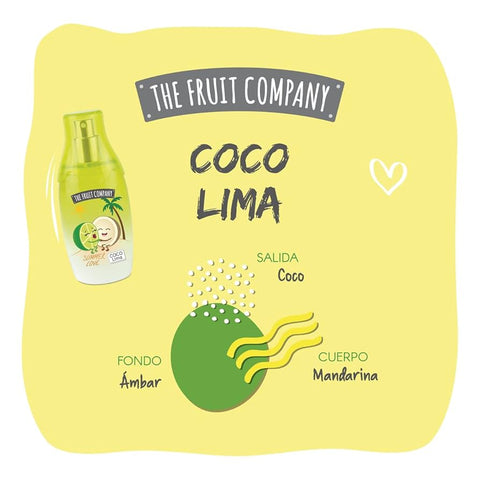 profumo donna Eau de Toilette The Fruit Company Summer Love Coco Lima 40 ml