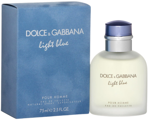 profumo uomo Eau de Toilette Dolce & Gabbana Light Blue Pour Homme 75 ml