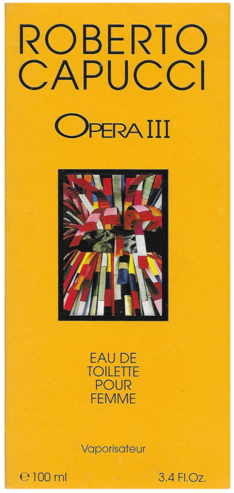 profumo donna Eau de Toilette pour Femme Roberto Capucci Opera III vaporisateur 100 ml