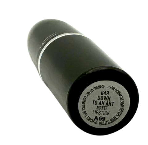 rossetto Mac Cosmetics Matte Lipstick 649 DOWN TO AN ART