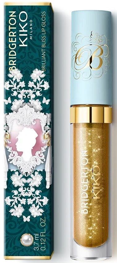 lip gloss Kiko Bridgerton Brilliant Bliss 01 Gilded Gaze