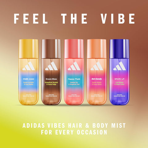 profumo Adidas Vibes Dream Glaze Caramelized Hazelnut & Cocoa Fudge Fragance Hair & Body Mist 236 ml