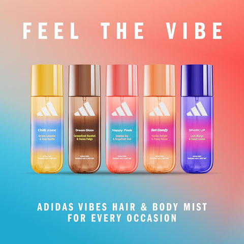profumo Adidas Vibes Happy Feels Jasmine Tea & Grapefruit Zest Hair & Body Mist 236 ml