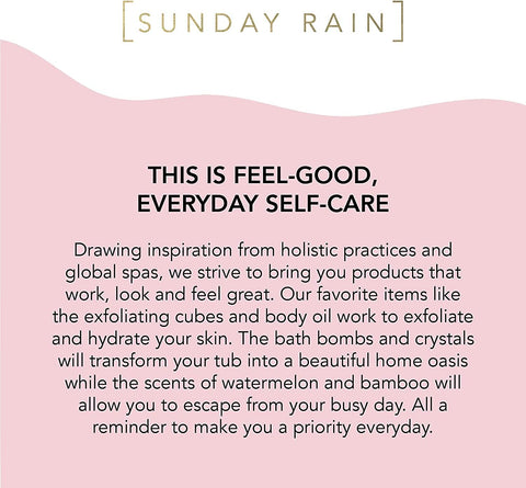 gift set bagno 3 prodotti Sunday Rain Relax + Undwind Watermelon + Mint