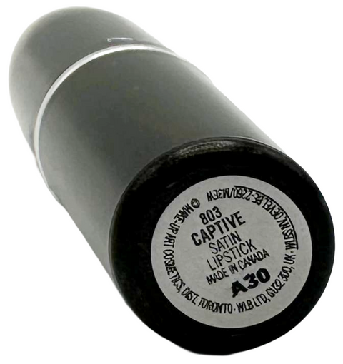 rossetto Mac Cosmetics Satin Lipstick 803 CAPTIVE