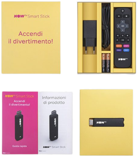 chiavetta Roku Smart Stick NOW TV 3801TT