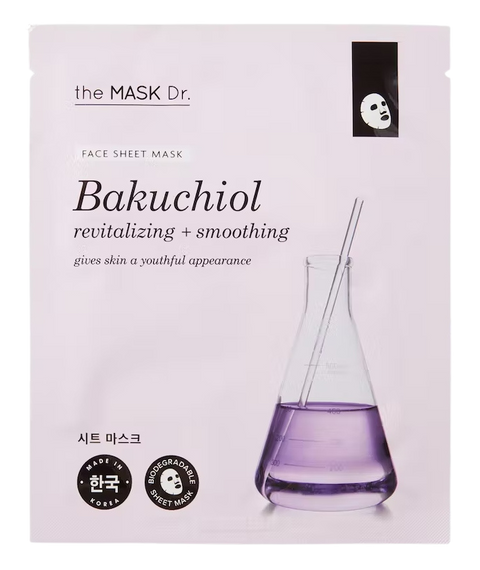 maschera viso coreana tessuto The MASK Dr. Bakuchiol Revitalizing + Smoothing 20 ml