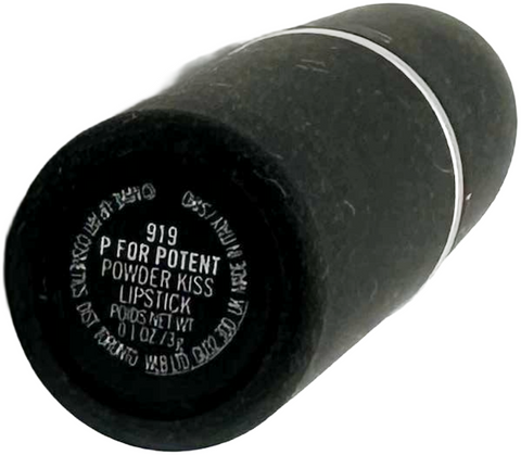 rossetto Mac Cosmetics Powder Kiss Lipstick 919 P FOR POTENT