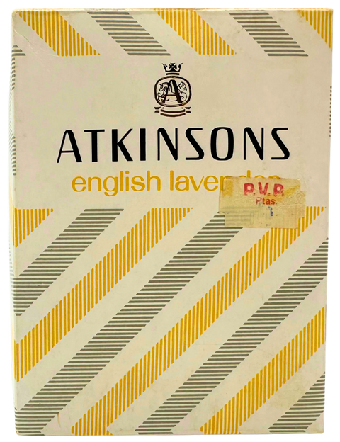 Atkinsons English Lavender Elida Gibbs S A Madrid pre-barcode con sigillo Ref. 654.0 splash