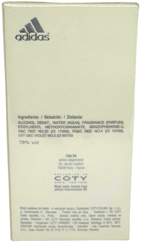 profumo donna Eau de Toilette for Women Adidas Coty N 3 Natural Spray 50 ml