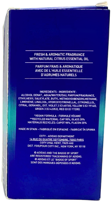 profumo uomo Eau de Toilette Adidas Coty Moves Him Natural Spray vaporisateur 30 ml