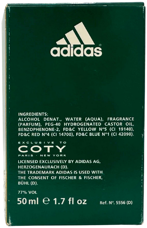 profumo uomo Eau de Toilette Adidas Coty Sport Natural Spray 50 ml