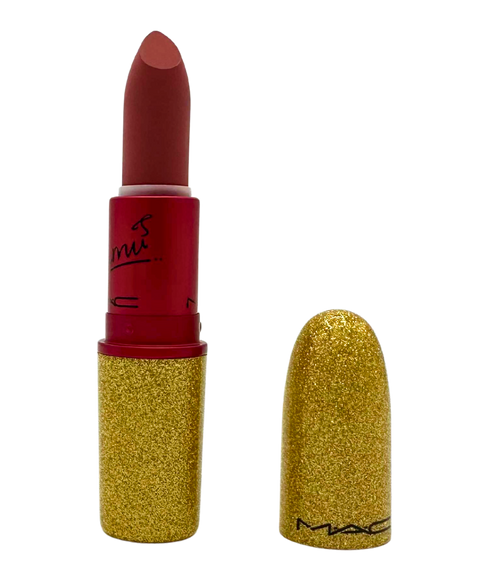 rossetto Mac Cosmetics Powder Kiss Lipstick VIVA GLAM BHUMI PEDNEKAR