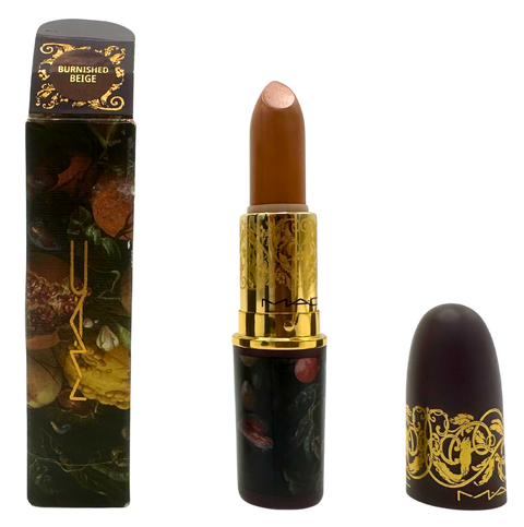 rossetto Mac Cosmetics Amplified Creme Lipstick Tempting Fate BURNISHED BEIGE