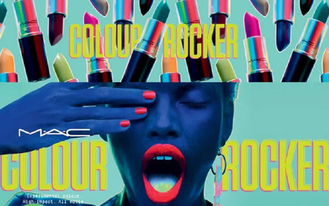 rossetto Mac Cosmetics Matte Lipstick Colour Rocker BLUE BANG!