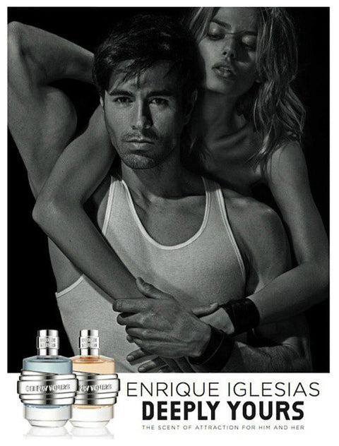 set profumo uomo Enrique Iglesias DEEPLY YOURS Eau de Toilette natural spray 90 ml + Hair & Body Wash