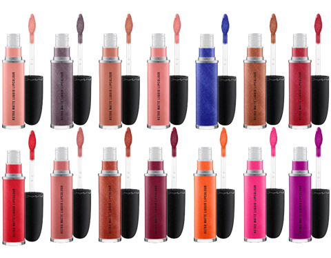 rossetto Mac Cosmetics Retro Matte Liquid Lipcolour Metallic FOILED