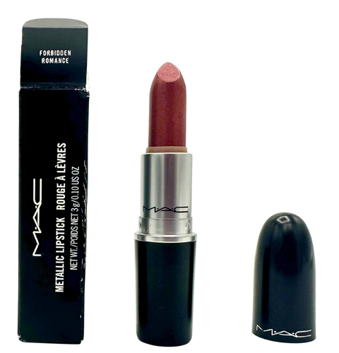 rossetto Mac Cosmetics Metallic Lipstick FORBIDDEN ROMANCE