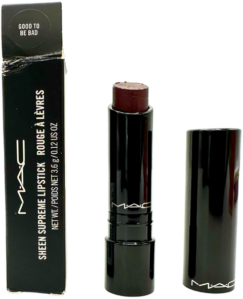 rossetto Mac Cosmetics Sheen Supreme Lipstick GOOD TO BE BAD