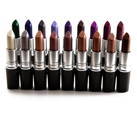 rossetto Mac Cosmetics Metallic Lipstick HADES FIRE