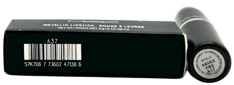 rossetto Mac Cosmetics Metallic Lipstick HADES FIRE