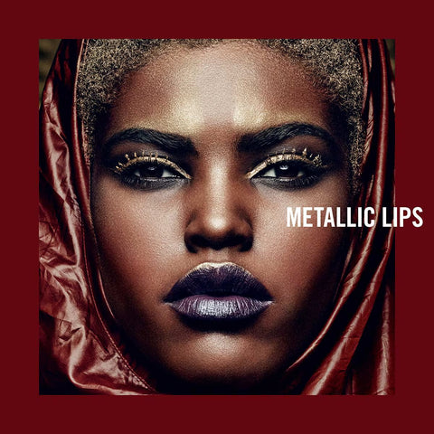 rossetto Mac Cosmetics Metallic Lipstick HADES FIRE