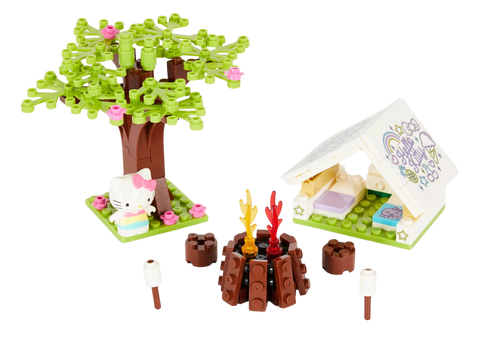 gioco lego campeggio da costruire Sanrio Hello Kitty Camping Build Set