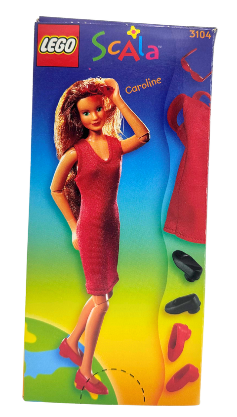 bambola LEGO Scala Caroline in red dress 3104 anno 1998