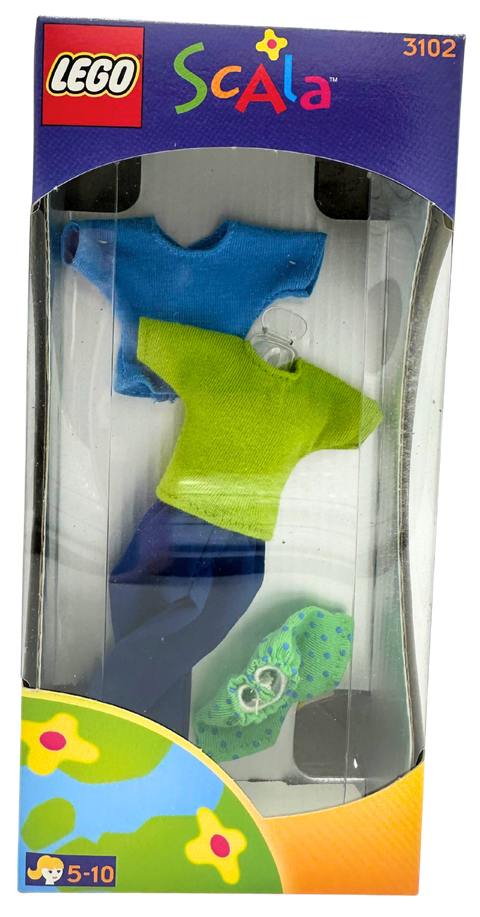 set 11 pezzi abbigliamento LEGO Scala Leisure Wear for Christian 3102 anno 1998