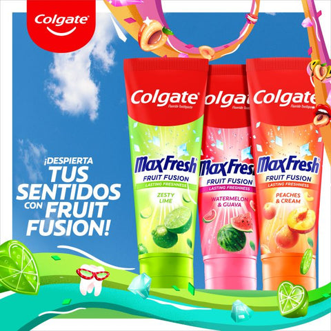 dentifricio Colgate Max Fresh Fruit Fusion PEACHES & CREAM 75 ml