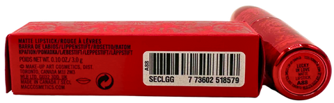 rossetto Mac Cosmetics Matte Lipstick Mac Lucky Red Lunar New Year LUCKY IN LOVE