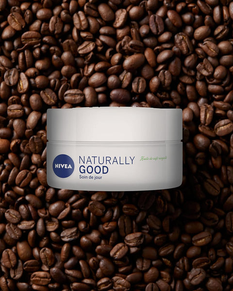 crema viso giorno Nivea Naturally Good Energizzante al Caffè 50 ml
