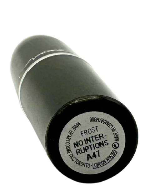 rossetto Mac Cosmetics Frost Lipstick NO INTERRUPTIONS