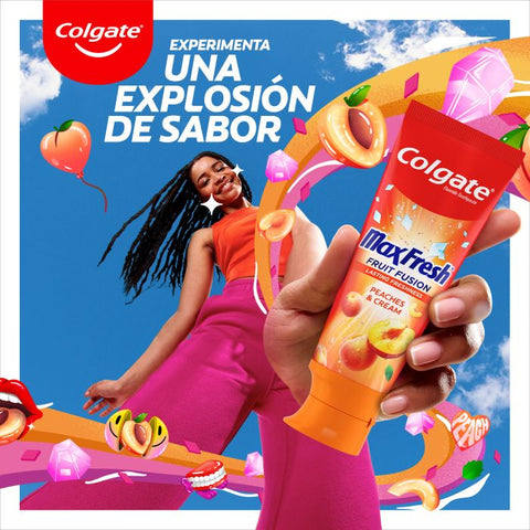 dentifricio Colgate Max Fresh Fruit Fusion PEACHES & CREAM 75 ml