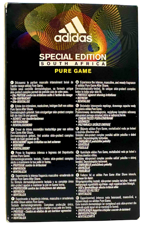 after shave lotion Adidas Coty Special Edition South Africa Pure Game splash 100 ml